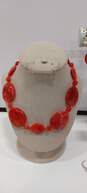 5 Piece Bundle Of Women's Red Themed Costume Jewelry image number 2