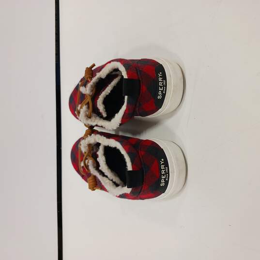 Sperry Buffalo Plaid Womens Shoes SIze 9m image number 3