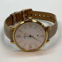 Designer Fossil Jacqueline ES-3988 Gold-Tone White Dial Analog Wristwatch alternative image