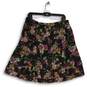 NWT LOFT Womens Multicolor Floral Pleated Side Zip A-Line Skirt Size 12 image number 2