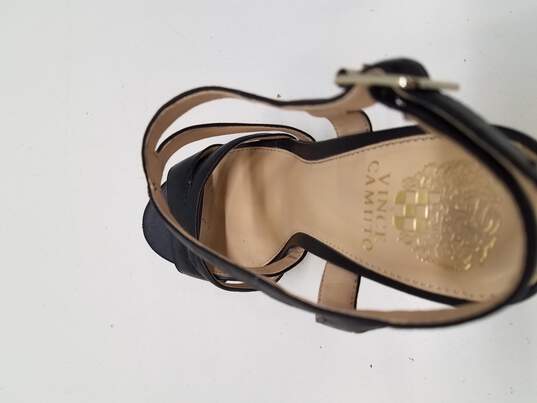 Vince Camuto Strappy Black Leather Heels  Size 9M image number 8