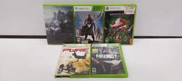 Lot of 5 Assorted Xbox 360 Video Games