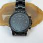 Designer Fossil NDW2A Black Stainless Steel Round Analog Dial Quartz Wristwatch image number 1