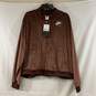 Women's Brown Nike Air Velour Track Jacket, Sz. 2X image number 1
