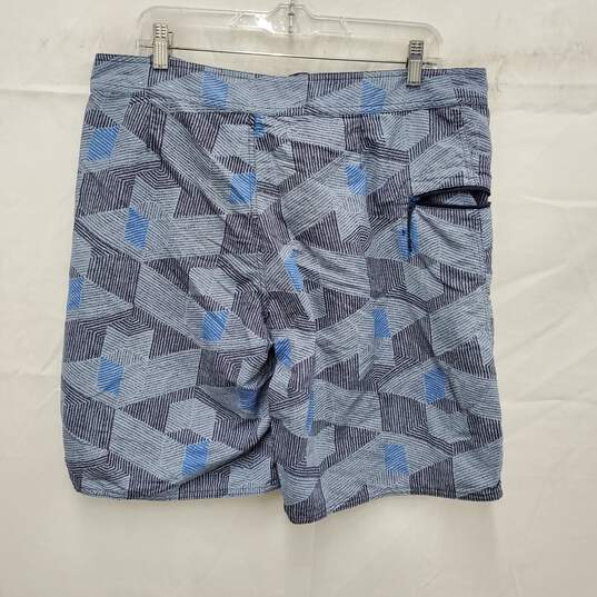 Patagonia MN's 100% Nylon Zip Pocket Blue Wavefarer Board Shorts Size 34 image number 2
