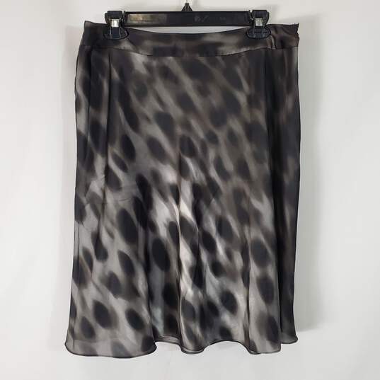 Kenneth Cole Women Gray Print Skirt SZ M NWT image number 1
