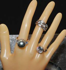 Sterling Silver Ring Set Sizes (8, 7, 9) - 17.10g