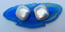 Angela Cummings 925 Sterling Silver Cushion Square Clip On Earrings 10.9g