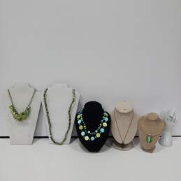 Bundle of Assorted Green Toned Fashion Jewelry