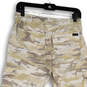 Womens Multicolor Camouflage Drawstring Elastic Waist Cargo Pants Size S image number 4