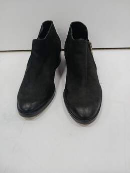 Dolce Vita Side Zip Black Leather Ankle Boots Size 7.5