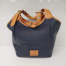 NWT Authenticated Dooney & Bourke Patterson Navy Leather Tote Bag