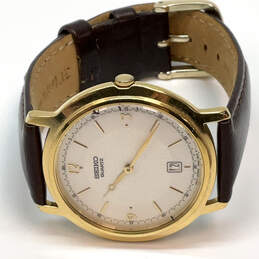 Designer Seiko Gold-Tone Stainless Steel Adjustable Strap Analog Wristwatch alternative image