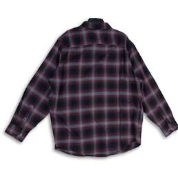 APT. 9 Mens Purple Plaid Long Sleeve Spread Collar Button-Up Shirt Size 2XB alternative image