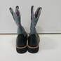 Ariat Fatbaby Women's Gray and Black Leather Boots Size 7.5 image number 3