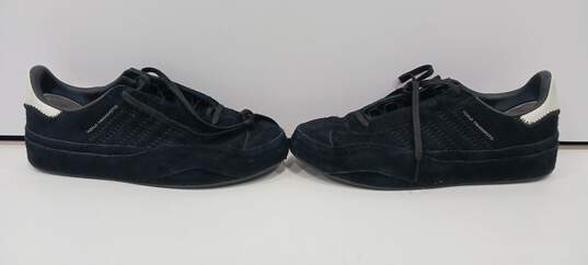 Adidas Yohji Yamamoto Y-3 Men's Black Suede Gazelle Sneakers Size 8 image number 3