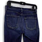 Womens Blue Medium Wash Regular Fit Pockets Stretch Skinny Jeans Size 28 image number 4