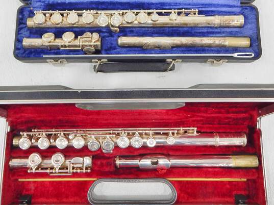 Armstrong Model 104 and Artley Flutes w/ Cases and Accessories (Set of 2) image number 1