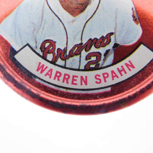 1964 HOF Warren Spahn Topps Coins #160 Milwaukee Braves image number 3