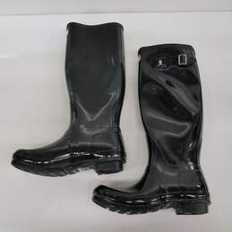 Hunter Tall Black Rain Boots Size 7 alternative image