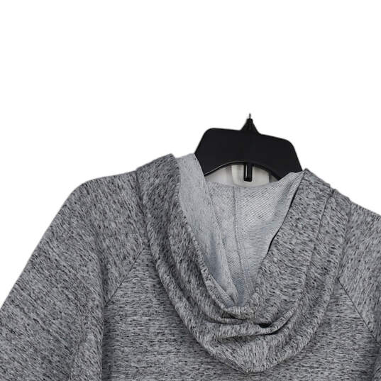 Womens Gray Pockets Regular Fit Long Sleeve Full-Zip Hoodie Size Medium image number 3