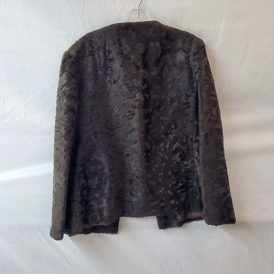 Vintage Mutton Dark Brown Fur Jacket image number 2
