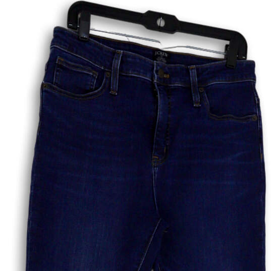 Womens Blue Denim Medium Wash Pockets Casual Skinny Leg Jeans Size 31 image number 3