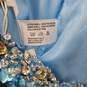 Blue Sequin Strapless Mini Dress image number 3