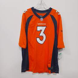 Nike NFL Denver Broncos Russell Wilson Men's Orange/Blue Jersey Size XL W/Tags
