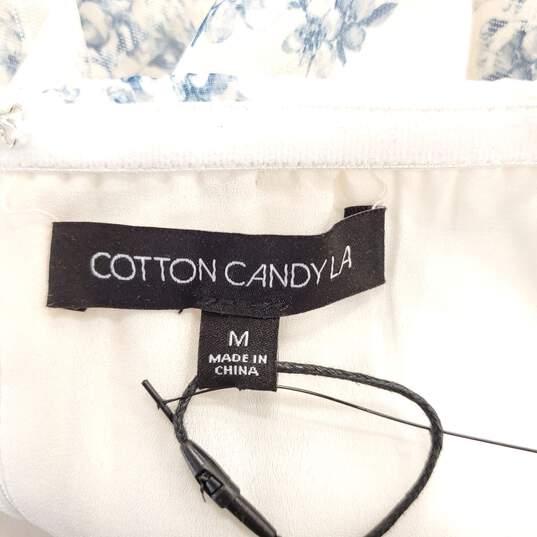 Cotton Candy LA Women White Floral Mini Dress M NWT image number 3