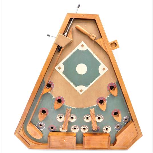 Old Century Baseball Coffee Table Wood Pinball Style Game IOB image number 2