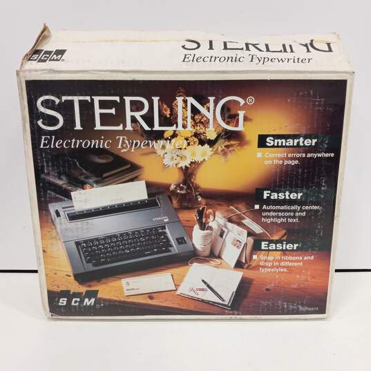 Vintage Smith Corona SCM Sterling Electric Typewriter Model  IOB5B-1 With Fil Ribbons And Lift-Off Tapes In Box image number 10
