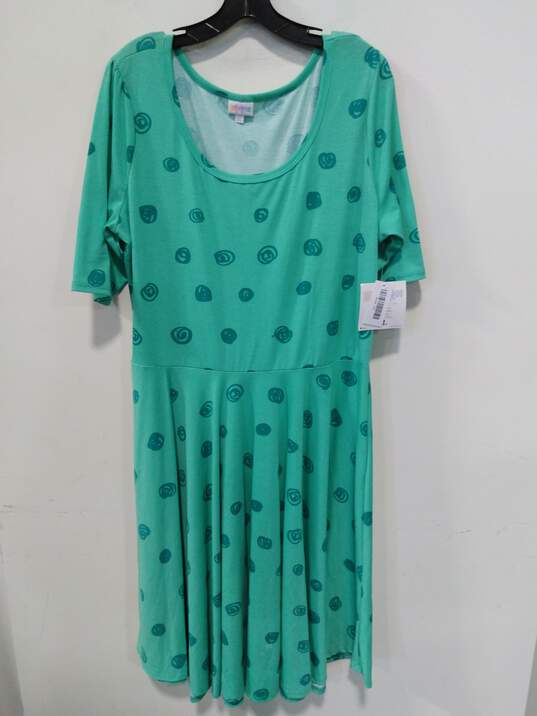 LuLaRoe Women's Green Dress Size 3XL image number 1