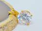 14K Yellow Gold Round Cut CZ Pendant 1.4g image number 1