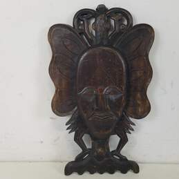 Wood Carved Wall Plaques/ Indonesian Influence Home Décor alternative image