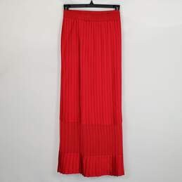 Selection Women Red Pleated Skirt Sz 24/26 NWT alternative image
