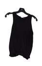 Womens Black Knitted Sleeveless Round Neck Pullover Tank Top Size Medium image number 2