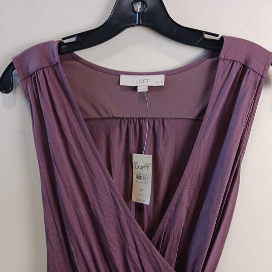 Women's Purple Ann Taylor Loft Dress NWT Size Small image number 3