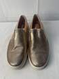 Certified Authentic Michael Kors Womens Copper Metallic Slip On Sneakers Size 6.5 image number 1