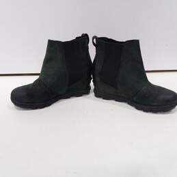 Sorel Joan of Arctic Wedge II Green Leather Boots Size 7 alternative image