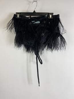 Mimi Plange Women Black Strapless Feathered Top 28 M alternative image