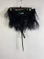 Mimi Plange Women Black Strapless Feathered Top 28 M image number 2