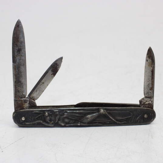 Vintage Empire Sterling Silver Grasshopper Pocket Knife image number 2