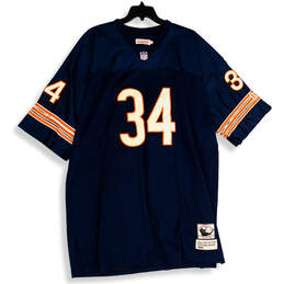 Mens Orange Blue #34 Walter Payton Chicago Bears NFL Jersey Size 60