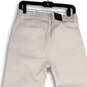 NWT Womens White Denim Medium Wash Five Pocket Design Straight Jeans Size 8 image number 4