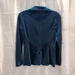 Tahari Blue Velvet Blazer Jacket NWT Size XS alternative image
