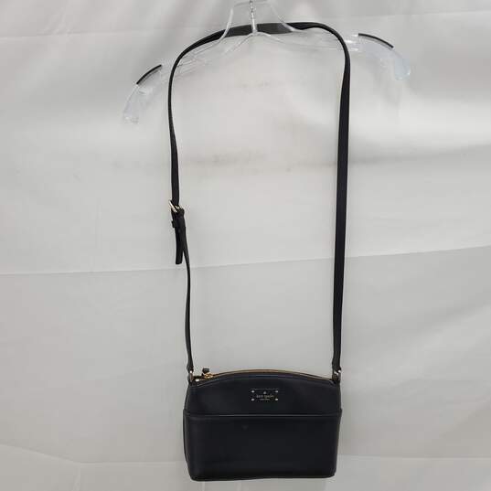 Kate Spade Black Leather Crossbody Bag Purse image number 1