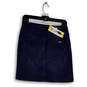 NWT Womens Blue Denim Dark Wash Stretch Pull-On Mini Skort Size Small image number 2