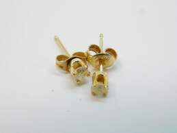 14k Yellow Gold 0.28CTTW Diamond Stud Earrings 0.6g