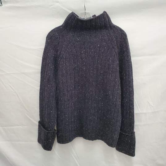 NWT Rag & Bone WM's Wool Klark Turtle Neck Charcoal Grey Sweater Size SM image number 2
